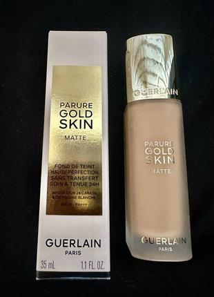 Тональный крем guerlain parure gold skin foundation! не подошел оттенок!!