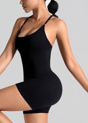 Комбінезон чорний сірий блакитний