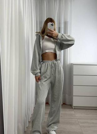 🌈 4! шикарний жіночий спортивний костюм сірий меланж меланжевий женский корсет корсетний