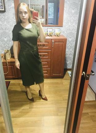 Сукня замшева