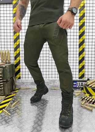 Летние боевые штаны оливкового цвета тактические брюки ripstop рип стоп хаки штаны рипстоп олива, воєнторг ua