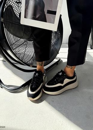 Кроссовки женские из натуральной замши + кожа