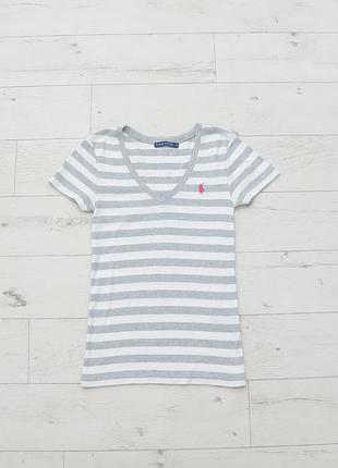 Ralph lauren polo vintage оригинальная футболка хлопковая в полоску