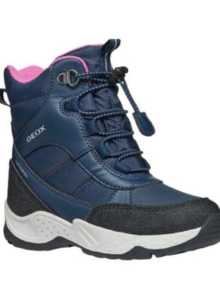 Geox детские зимние ботинки sentiero pink