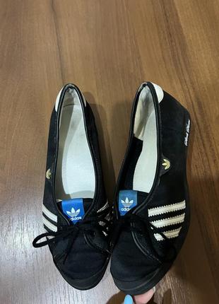 Кеды сникерсы amber adidas sleek series черные