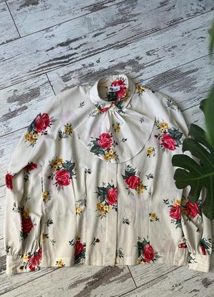 Ретро сорочка у квітковий принт