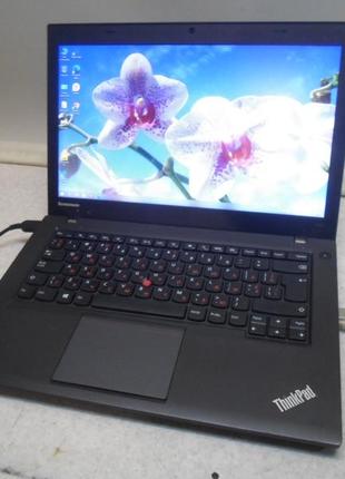 Ноутбук lenovo thinkpad t450, ssd, 14", sim gsm клетка, 1600x900