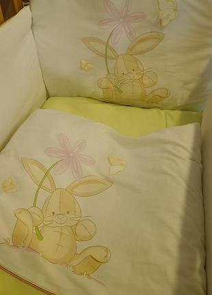 Постіль дитяча та бортики tuttolina сатинова бавовна