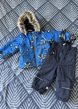 Зимовий комплект (куртка + напівкомбінезон) lassie. розмір 80+6