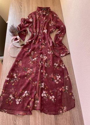 Блуза рубашка сорочка подовжена прозора