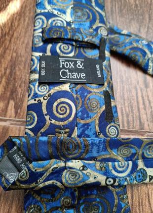 Fox&chave england 100%sill галстук винтажная арт шовк