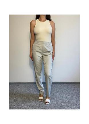 Светло-серые брюки h&amp;m 2