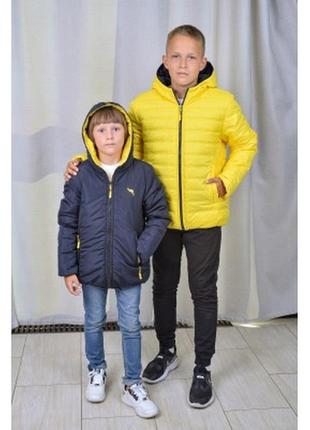 Демы куртка на 2 сторони для хлопчика