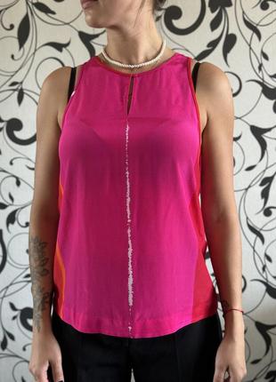 Tiger og sweden 32 xs s m блуза рожева 100% шовк