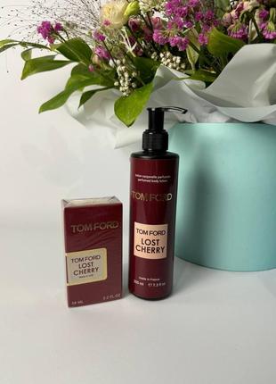 Набор парфюм + лосьон tom ford lost cherry / набір парфум + лосьйон том форд вишня