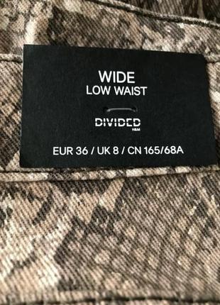 Джинсы змеиный принт 3