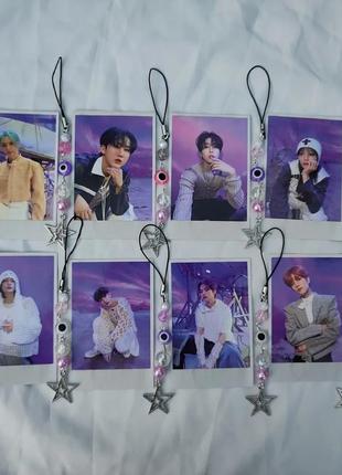 Комплект полароїд stray kids + брелок