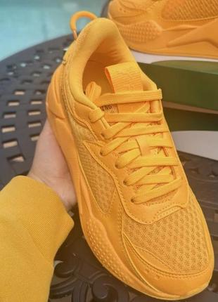 Яркие желтые кроссовки puma women rs-x Leon squeeze sneakers orange