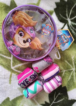 Дитячі шкарпетки набір для дівчинки  щенячий патруль скай еверест disney р.23/25 + косметичка