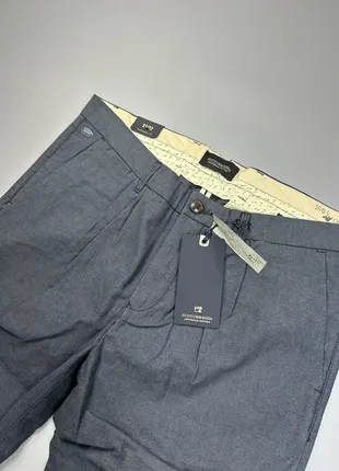 Брюки прямого кроя scotch&soda 31-33 серые мужские штаны2 фото
