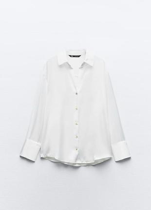 Zara сатинова сорочка