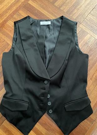 Нова чорна жіноча жилетка класична jessica by c&a 36:10 s німеччина 🇩🇪