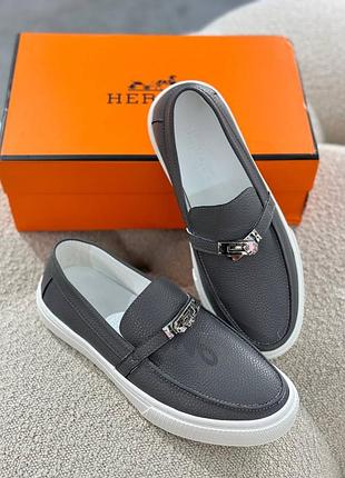 Лоферы hermes гермес хермесс эрме в коробке