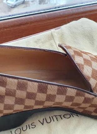 Винтажные лоферы из меха пони louis vuitton6 фото