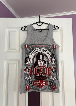 Майка рокерская рок мерчacdc ac dc