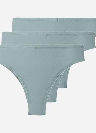 Набір трусиків бразиліана esmara®, 3 шт., розмір s/m, колір оливковий