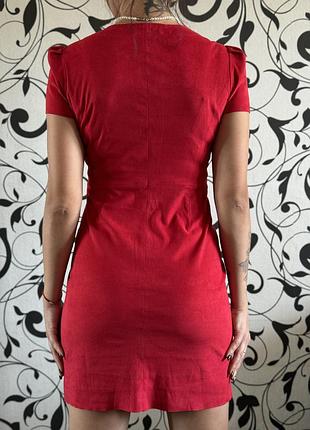 Mango xs 34 s 36 платье сарафан красный