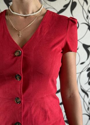 Mango xs 34 s 36 платье сарафан красный
