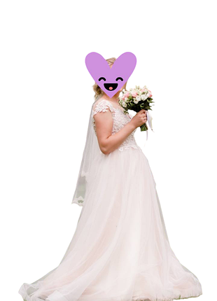 Ніжна весільна сукня(ідеальний стан)вдягалась 1раз!