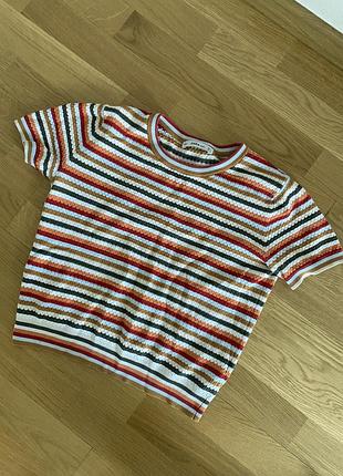 Футболка zara в полоску