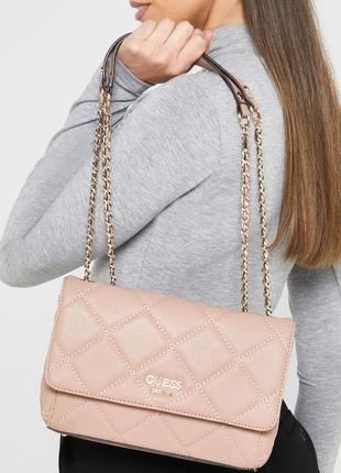 Сумка жіноча крос-боді guess оригінал fantine convertible crossbody flap гесс крос боді