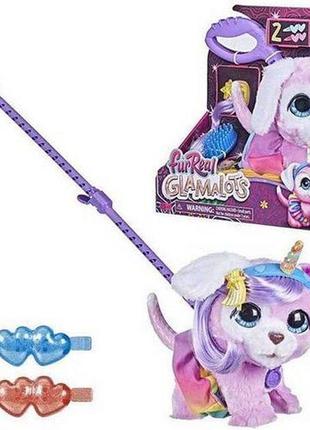 Интерактивная игрушка гламурный питомец щенок на поводке furreal friends glamalots interactive pet toy1 фото