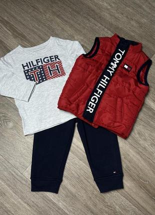 Набор жилетка штанишки лонгслив 18-24 м