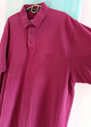 Чоловічий одяг/ футболка поло теніска баклажанова 💜 54/56/4xl розмір, пог 64 см, котон3 фото