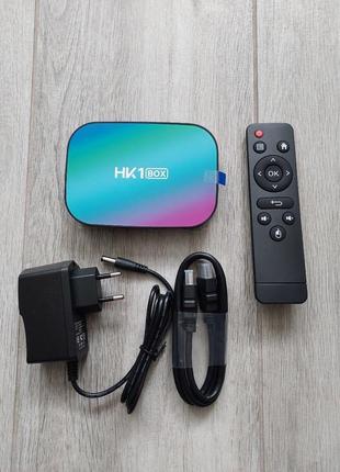 Приставка tv box hk1 box amlogic s905x3 4/64gb  android 9.0.10 фото