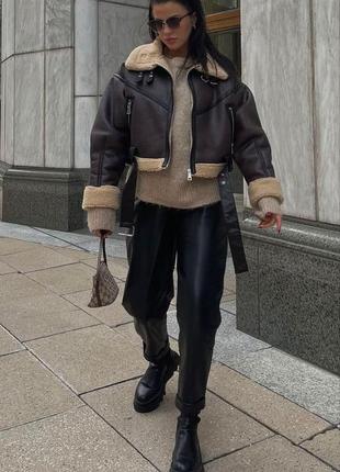 Дубленка zara