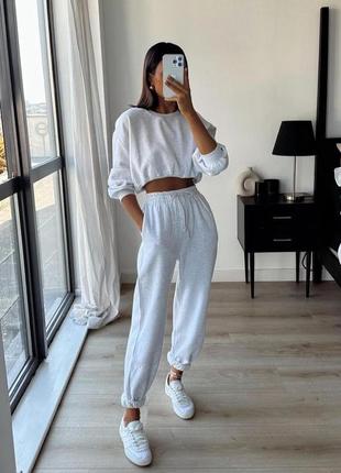 Шикарний сірий спортивний костюм zara іспанія