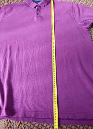 Чоловічий одяг/ футболка поло теніска баклажанова 💜 54/56/4xl розмір, пог 64 см, котон5 фото