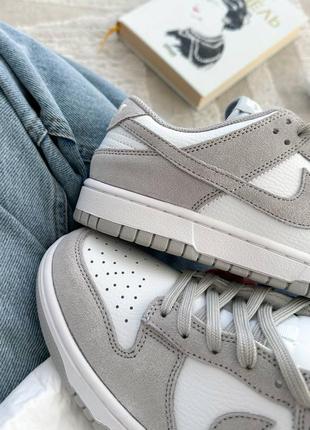 Женские кроссовки nike dunk low grey3 фото