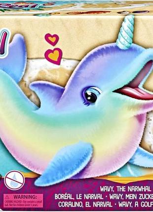 Интерактивная игрушка furreal нарвал радужный вэйви дельфин furreal wavy narwhal interactive toy hasbro7 фото