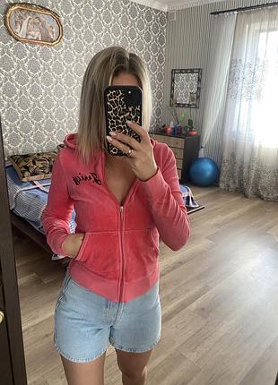 Худи велюровый на замок