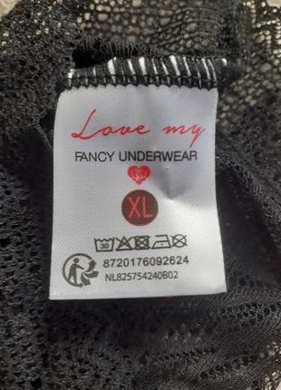 Дві пари нових чорних трусиків. розмір xl-xxl. love my fancy underwear4 фото