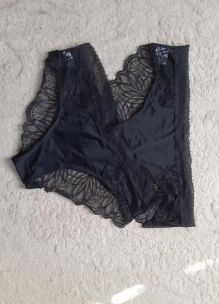 Дві пари нових чорних трусиків. розмір xl-xxl. love my fancy underwear