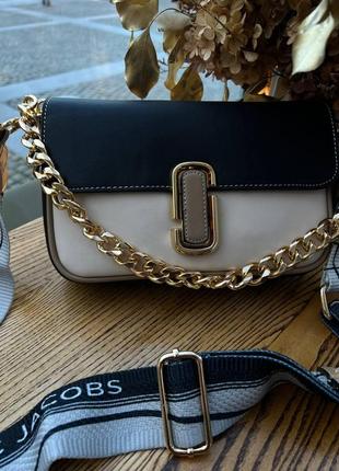 Женская сумка marc jacobs shoulder bag  марк джейкобс маленькая на плечо легкая из экокожи ka6040