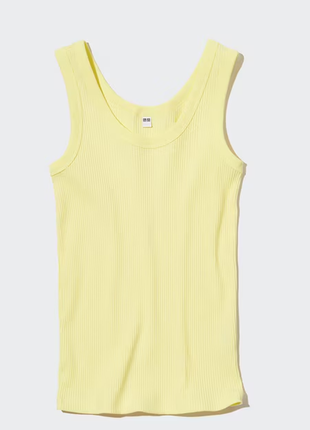 Ребристая майка размер с желтая uniqlo