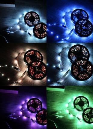 5м led лента rgb кольорова  usb